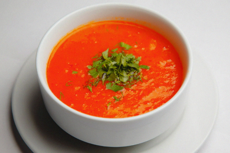 Французский томатный суп пюре.